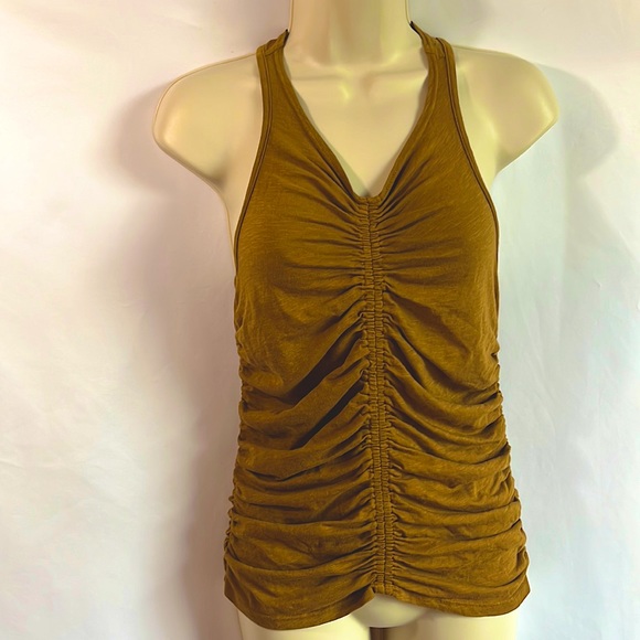 Sundry - Woman’s Dijon Ruched Racer Back Tank - Medium - Picture 4 of 9